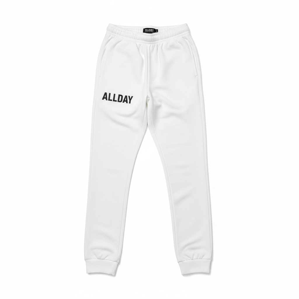 White ALLDAY Joggers
