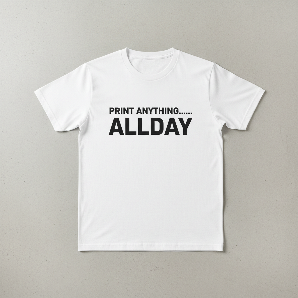White Print Anything ALLDAY T-shirt