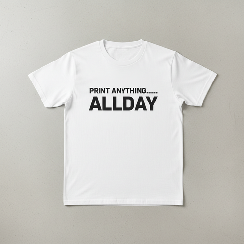 White Print Anything ALLDAY T-shirt