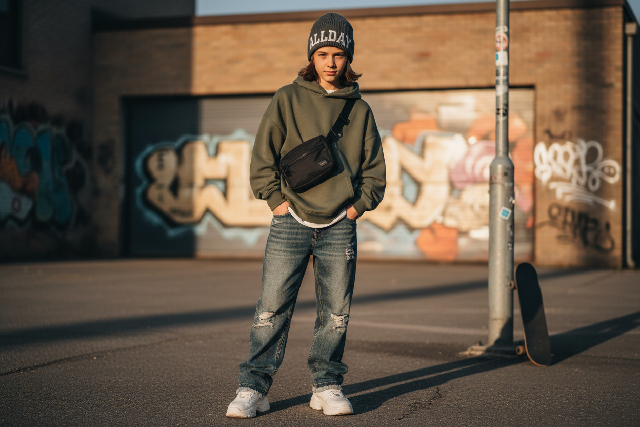 Trendy teen wearing Allday hat