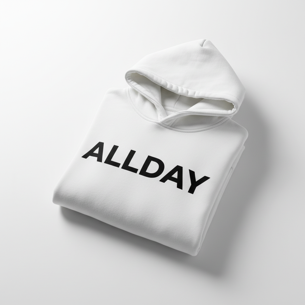 White ALLDAY Hoodie
